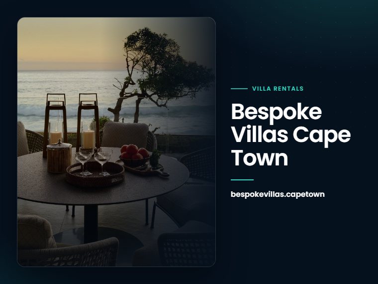 Bespoke Villas Cape Town website: villa rentals