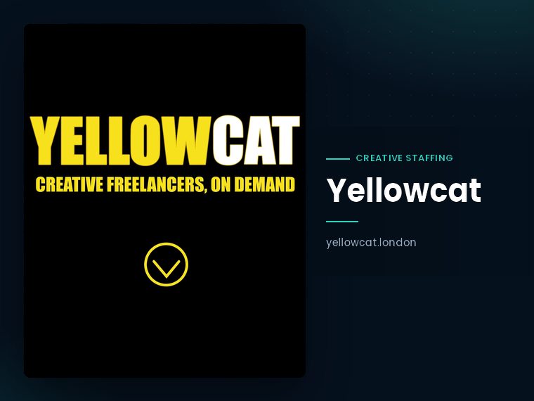 Yellowcat website: creative staffing